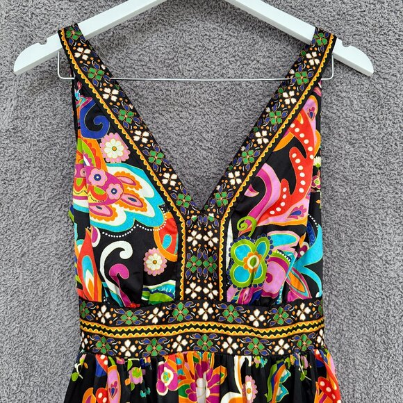 ECI New York colourful print dress Size 12 - Picture 4 of 6